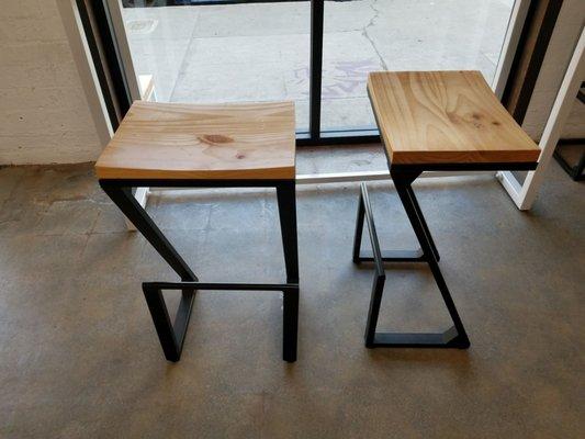 Cool stools with comfy footrests