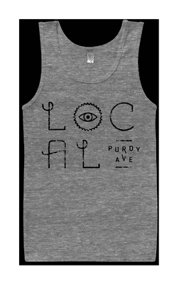 "I'm a local" tank in grey