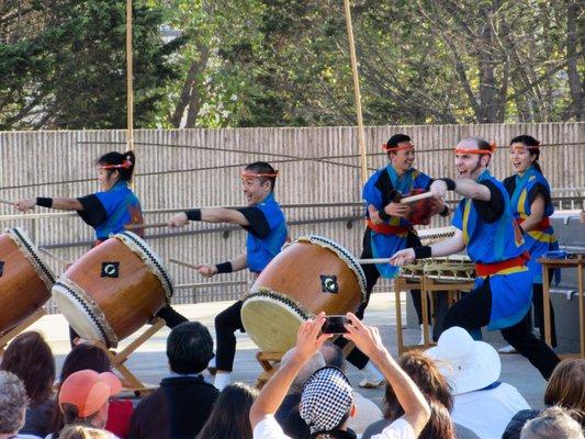 San Jose Taiko at the Aki Matsuri 2018 in San Francisco's Japantown.