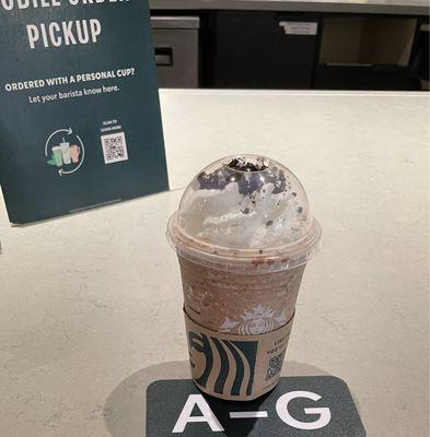 Decaf Double Blended Mocha Frappuccino!!