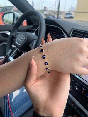 Evil eye bracelet