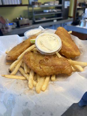 Pacific cod and chips