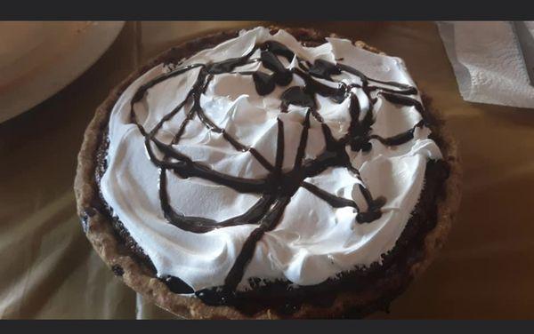 Homemade chocolate pie!