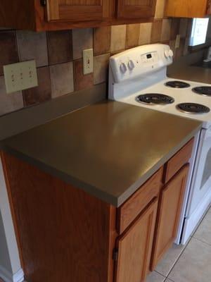 After pic of counter top resurfacing