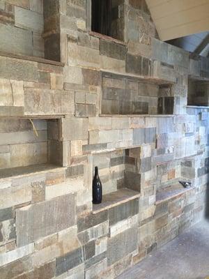 Interior stone veneer