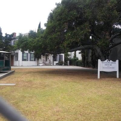 Front lawn and sign