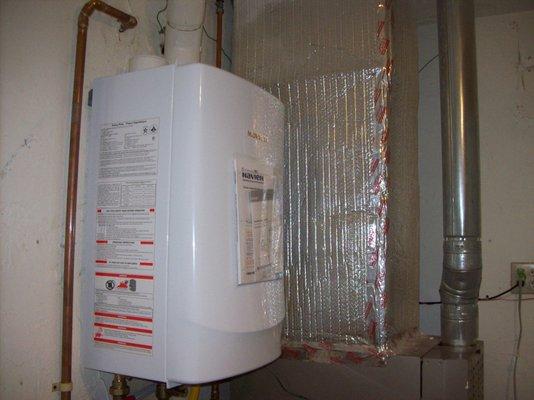 New tankless water heater