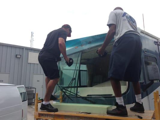 Windshield Replacement on RV