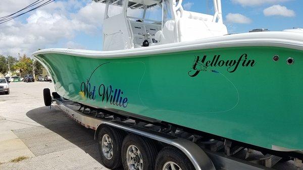 Yellowfin 36 boat audio and lights!  Fusion and Rockford Fosgate!