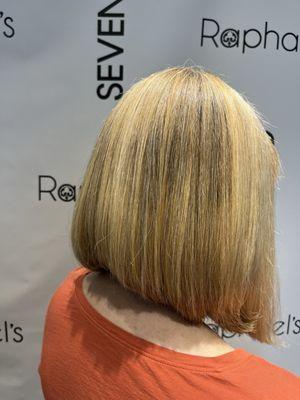 Thick and elevated long Bob Hair cut