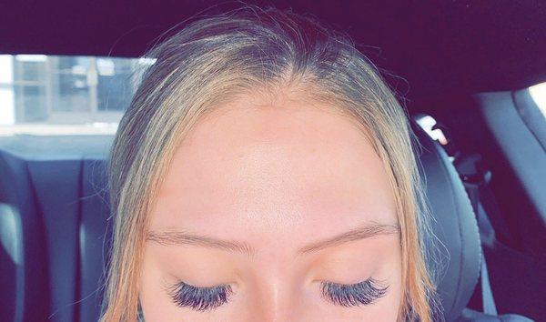 My lashes done by Meagen Marentes!!