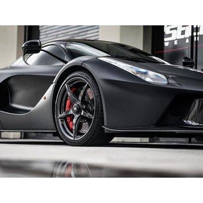 Ferrari LaFerrari is by far the most challenging wrap we've done. This is a custom color called Chemical Black.