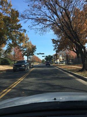 Beautiful fall day on the road