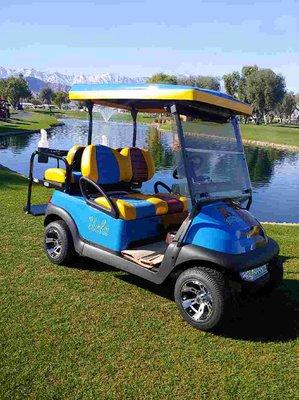 Converted lithium battery custom golf car.