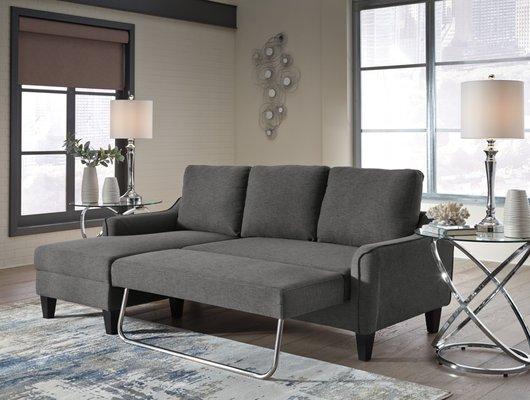 Description:	Small space living is easier than ever with the Jarreau queen sofa sleeper. W soft cushions and oversized pillow backs are su