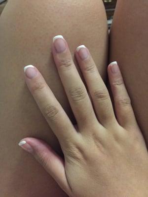 French shellac manicure by Trinh