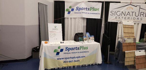 SportsPlus booth at Stamford health and wellness expo!