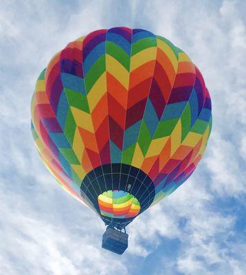 This balloon has a door in the basket. Unlike other companies, our passengers "Walk right in!"