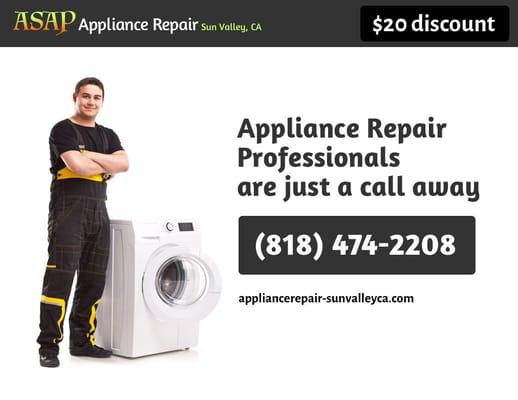 Appliance Repair Professionals are Just a Call Away http://www.appliancerepair-sunvalleyca.com