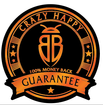 100% backed by our Crazy Happy Guarantee