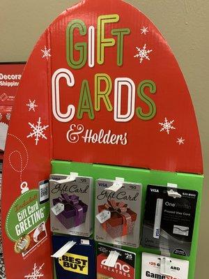 Need a last minute gift card to go with your package?  We've got you covered!