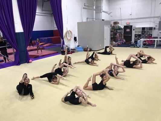 Rhythmic gymnastics team