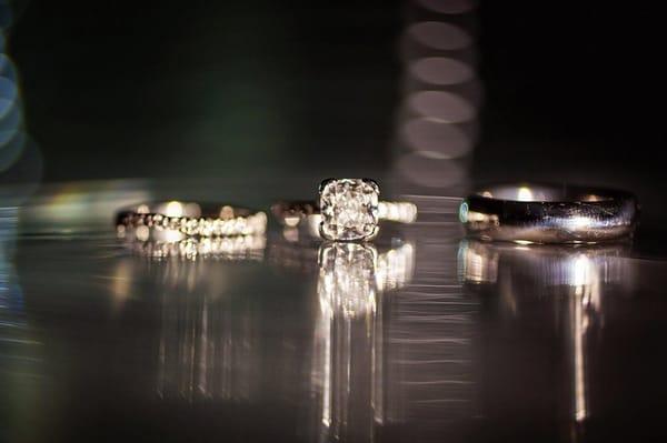 Thank you Steve for our stunning wedding jewelry. Here is a shot my wedding photographer took of the stunning pieces we purchased from you.