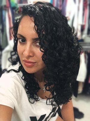 Ouidad curly hair cut by Alessia