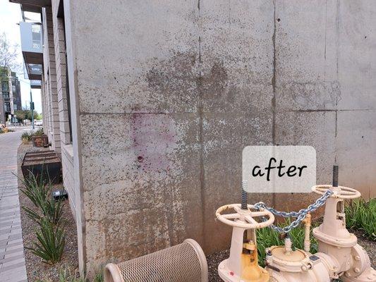 (after) graffiti removal