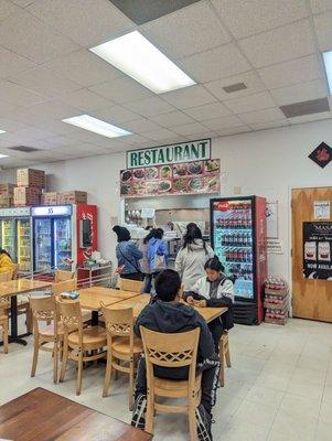 Restaurant in the grocery store