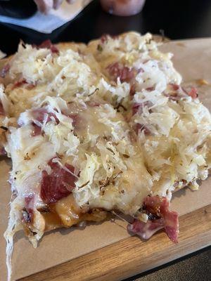 Rueben flatbread--delicious.