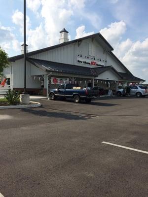 Ace Hardware in New Albany looks like a big barn, but huge store.