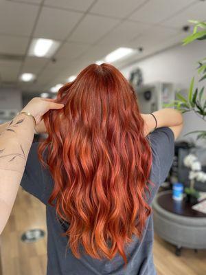 red copper hair