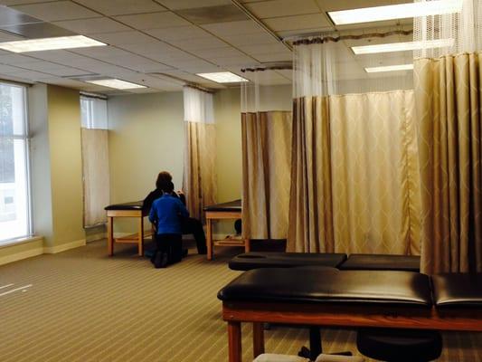 Physical therapy session, in progress, at the newly renovated Capitol Rehab of Arlington in Arlington, Virginia