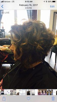 Organic A Line, cut to work with clients hair texture!