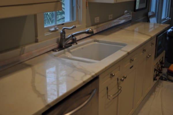 Marble Kitchen Counter Tops BEFORE