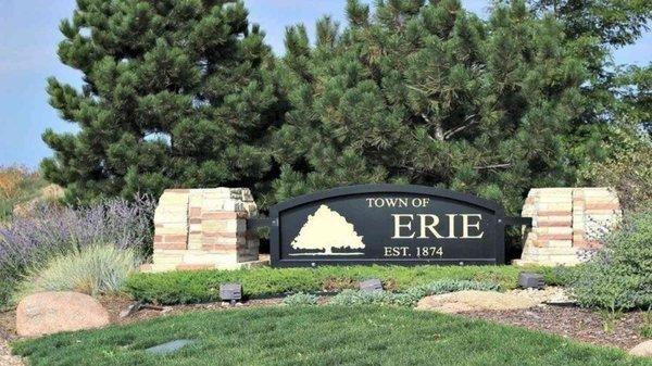 Erie Colorado Sign