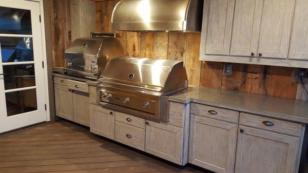 Outdoor Kitchen - let's make it look like it should be inside!