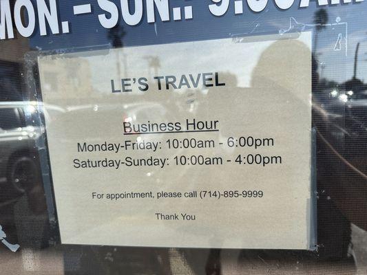 Business hours