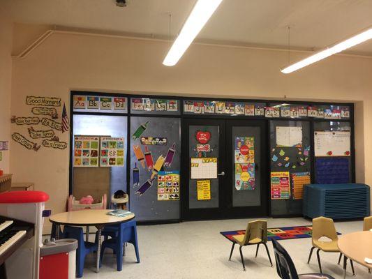 The preschool classroom