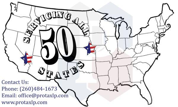 Our company services all 50 states! We offer a variety of ways for you to get your information to us. As well as offering video conferencing