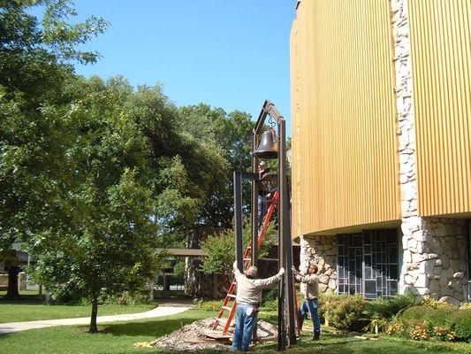 Bell tower erecting