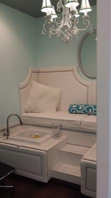 Private pedicure room