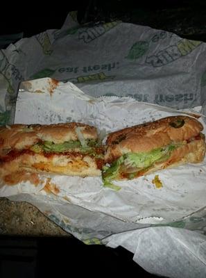 Subway meatball marinara