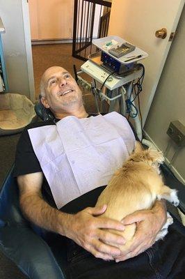 Karma helping people relax and be happy in the dental chair