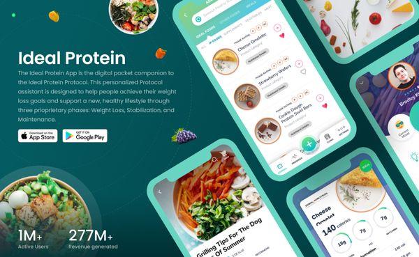 The Ideal Protein App allows us to stay on track from Stage 1 when we lose weight, to the last stage 3 when we want to maintain our  weight