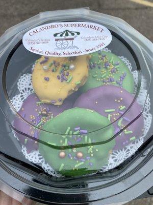 New Mardi Gras sugar cookies!