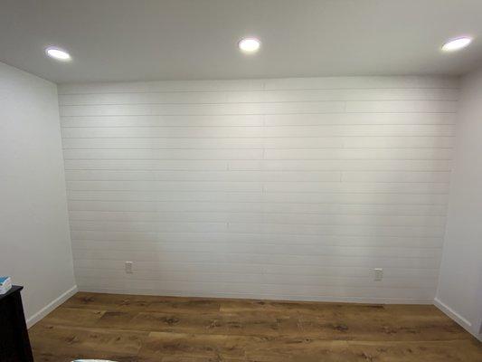 Shiplap installation (after)