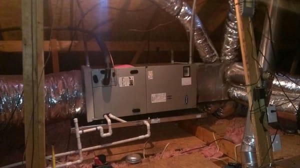 This customer got rid of their old inefficient low SEER model and instead bought a high efficiency Carrier air handler.