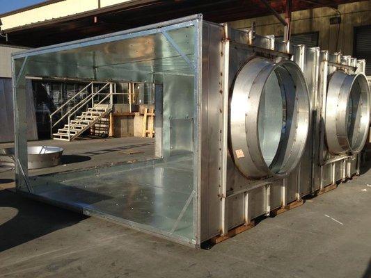 Stainless Steel 2" double wall plenum for UCSD.